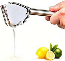 Citrus Squeezer, Stainless Steel Lemon Squeezer with Hanging Holes  Effective a