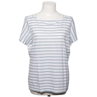 Windsor, T-shirt, Größe: 40, Weiß/Blau, Baumwolle/Lyocell, Streifen, Damen #V7B