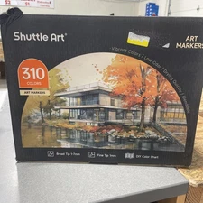 Shuttle Art 310 Colors  Markers,  Pack of 303 (Missing 7 Markers )