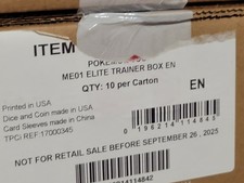 Pokemon Mega Evolution Base Set Elite Trainer Box ETB X10 Case - Sealed