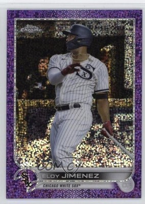 2022 Topps Chrome Purple Speckle Refractor 81/299 Eloy Jimenez #16 0eq8