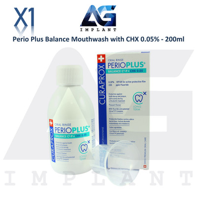 Perio Plus Balance Dental Mouthwash CHX 0.05% 200ml Plaque Control Oral Care