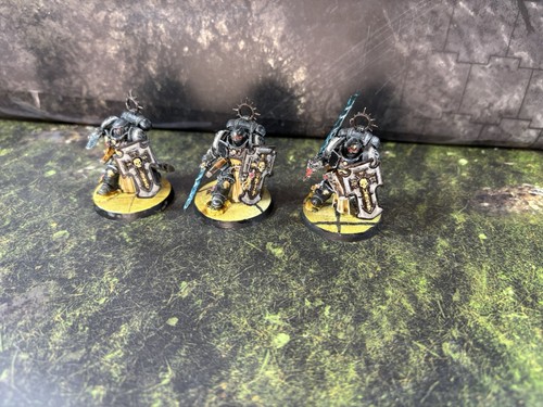 Warhammer 40k Black Templars Bladeguard Veterans Painted 3x (#574) - Picture 3 of 10