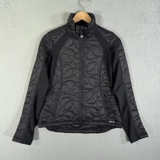 Kerrits Jacket Womens Medium Black Quilted Softshell Equestrian Riding