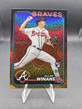 2024 Topps Holiday Foil RC #494 Allan Winans Atlanta Braves BASEBALL Card 8A