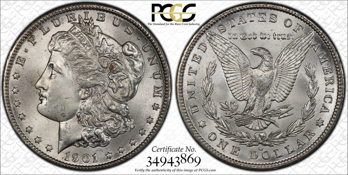 MS 66 Graded 1901 Year Morgan US Dollars (1878-1921) for sale | eBay