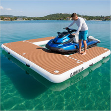Inflatable Jet Ski Dock Heavy Duty Floating PWC Docking Station with Non-Slip EV