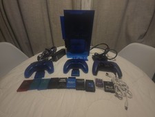 Sony PlayStation 2 Console, Ocean Blue, W/ Re...