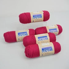 Vintage Montgomery Ward Yarn Lot Acrylic 4 Ply Worsted 4oz 5 Skeins Craft Knitti