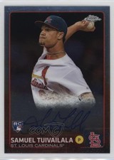 2015 Topps Chrome Rookie Auto Sam Tuivailala Samuel Tuivailala #AR-ST Auto 0l2