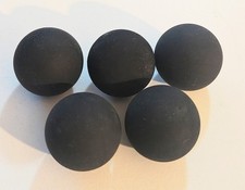Lot of 5 Vintage Rubber Mechanical Mouse Balls, 7/8" Diameter