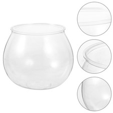 Anti-fall Mini Plastic Fish Tank Clear Fish Bowl Small Aquarium UK