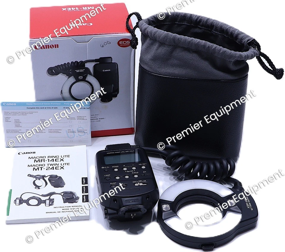 * Canon MR-14EX Macro Ring Lite Flash with Soft Case - Image 3 of 4