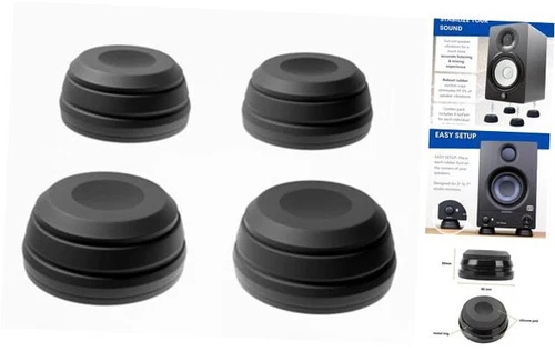 Studio Monitor Speaker Isolation Feet Puck,  IsoFeet Rubber Speaker Vibration 