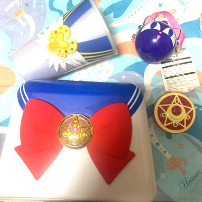 Sailor Moon Luna Collectible Set USJ Tablet Case Drink Holder Eye Drop from JPN