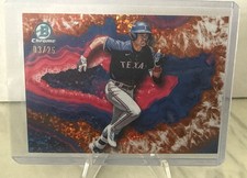 Gavin Fien 2025 Bowman Draft Orange Crystallized- 3/25 SSP C-9 Nationals-Texas