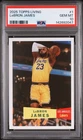 2025 Topps Living LeBron James #1 First Card in Set PSA 10 GEM MINT