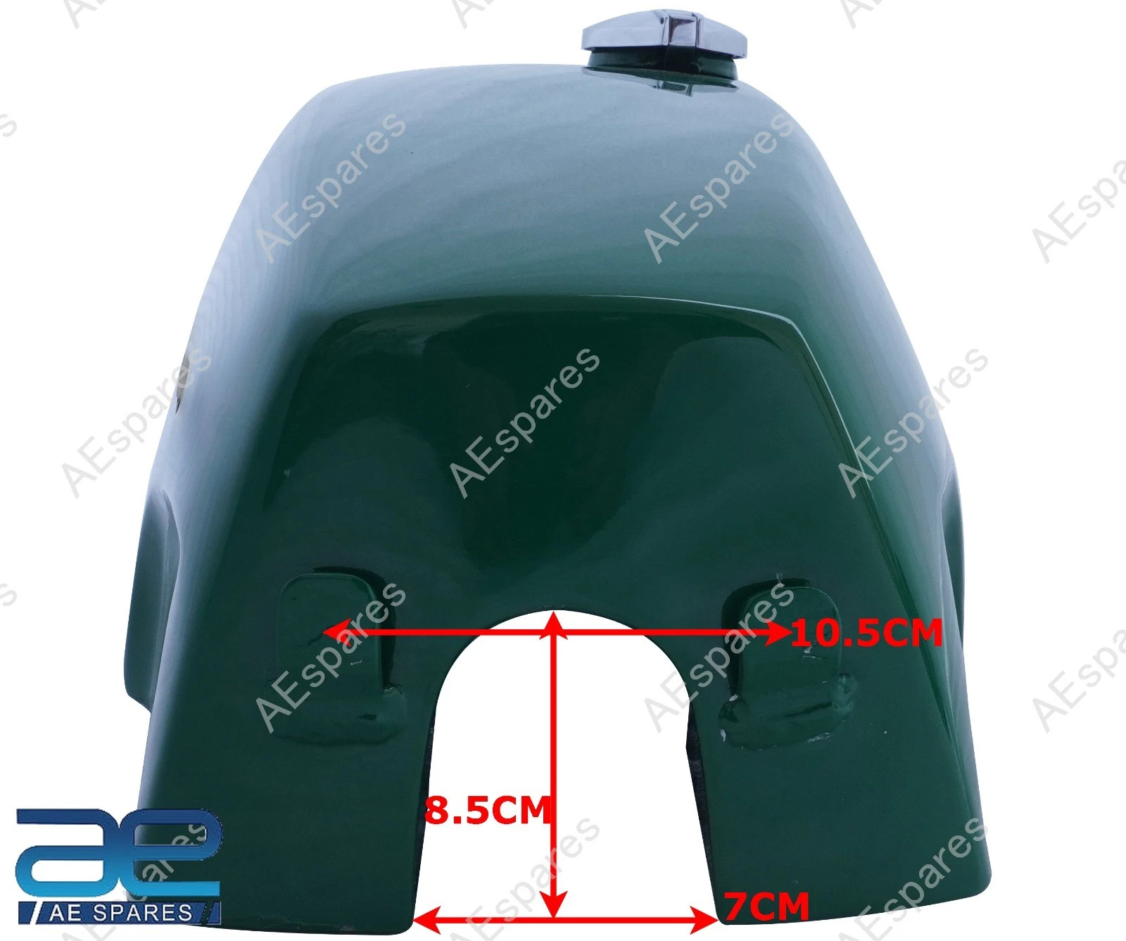 For Norton Commando Fastback Gas Fuel Tank British Racing Green Painted view 3