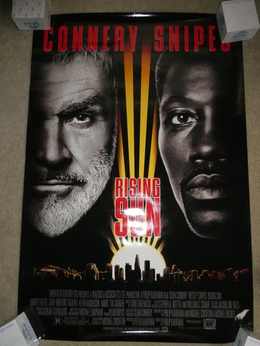 Vintage 1993 Original One Sheet DS Movie Poster Rising Sun