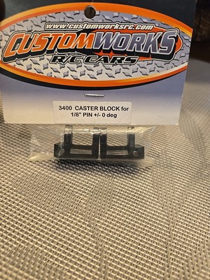 Custom Works Caster Blocks 1/8 Pin 0 Degree Enforcer Intimidator Outlaw 3400