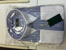 Men dress shirt slim fit Size: L or 41/42
