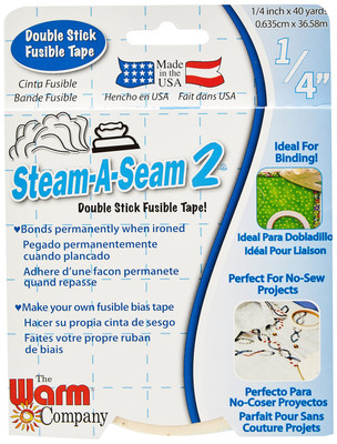 Steam A Seam 2 1 4 x 40 Yard Multicolor Fusible Adhesive Tape for Hems and Ap...