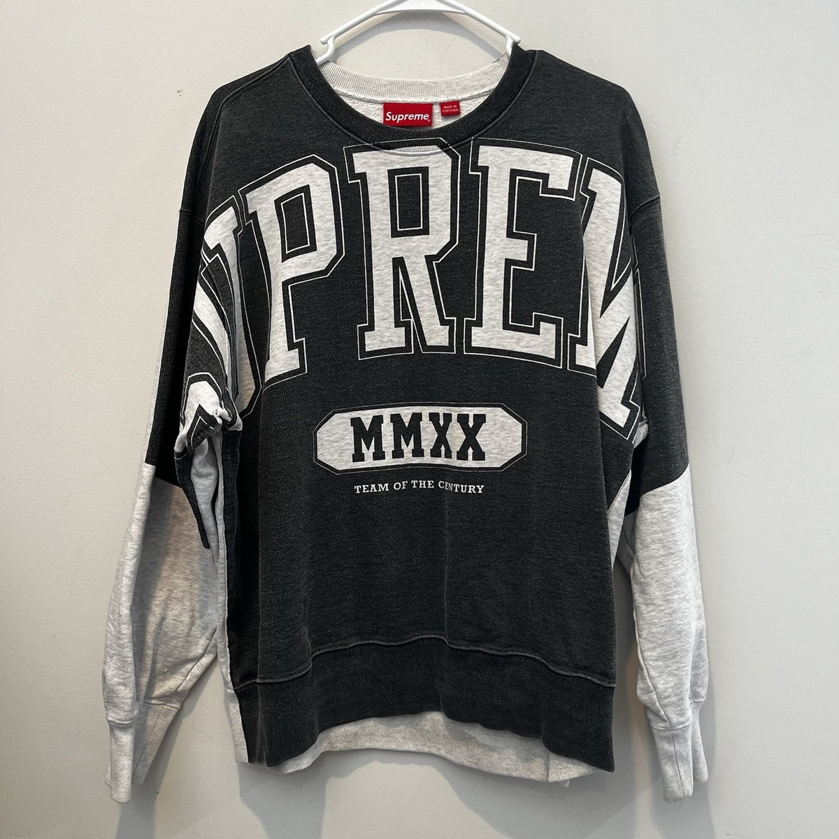 SUPREME Overprint Crewneck Sweatshirt 2020 Collection Size Medium