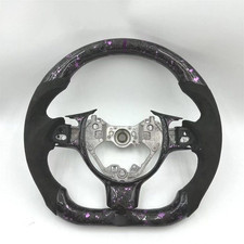 Purple Forged Carbon Fiber Suede Steering Wheel For 2016-2024 Toyota Gr86 Brz Purple Forged Carbon Fiber Suede Steering Wheel For 2016-2024 Toyota Gr86 Brz