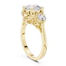 2.6 Ct Round Affordable Lab Grown Diamond Ring Everyday Wear Gift Jewelry i253