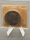 1950 Canadian  $1 Dollar Arnprior ICCS Graded MS63