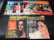 Lot of Film Fan Magazines Liz Taylor Richard Burton  1960s 1970s Scandal Gossip