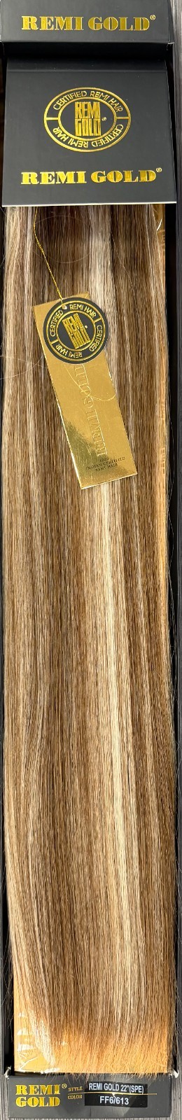 Sensual Indian Remi Gold 100% Human Hair Extensions 20" Straight #6/613 Blend