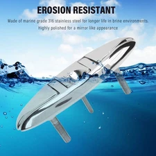 6in Pull Up Boat Folding Cleat 316 Stainless Steel Marine Cleat Flip Up Dock