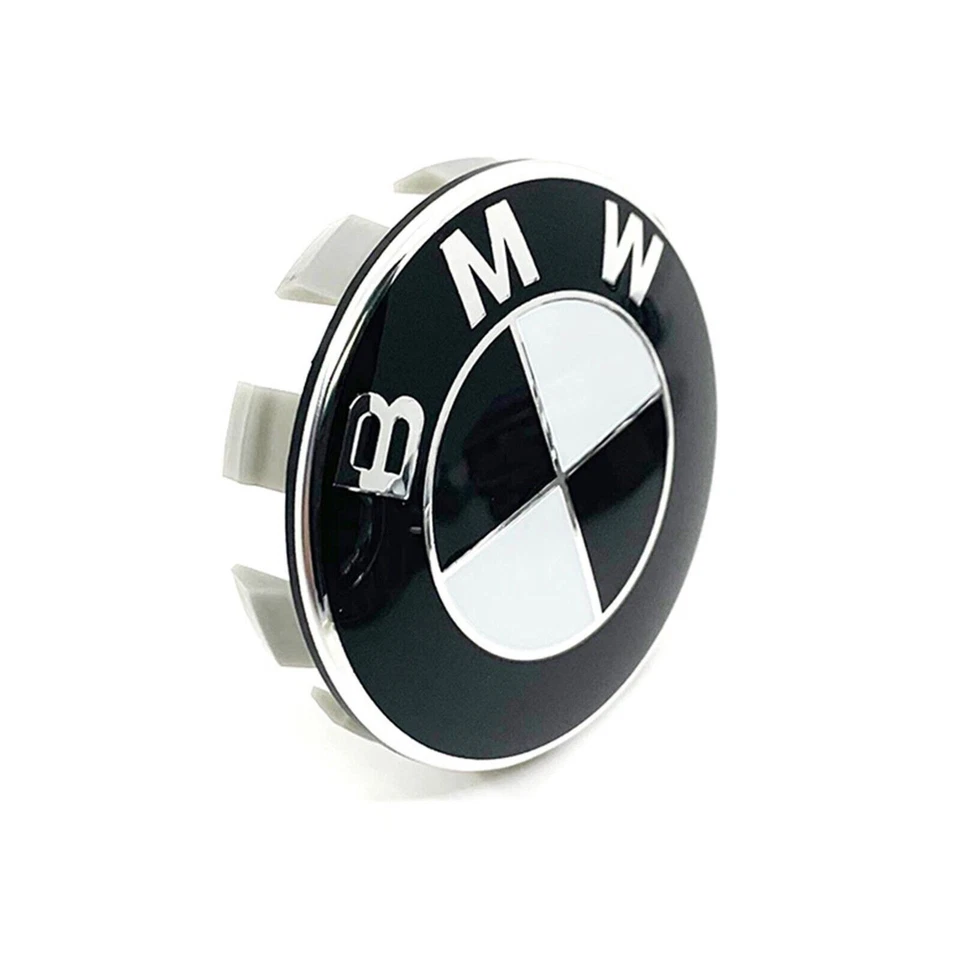 4PCS 68mm BLACK Wheel Center Hub Caps Logo Badge Emblem Fit For BMW Most models - Изображение 3 из 4