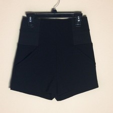 Guess Ponte Knit Zippered Black Shorts  Size XS
