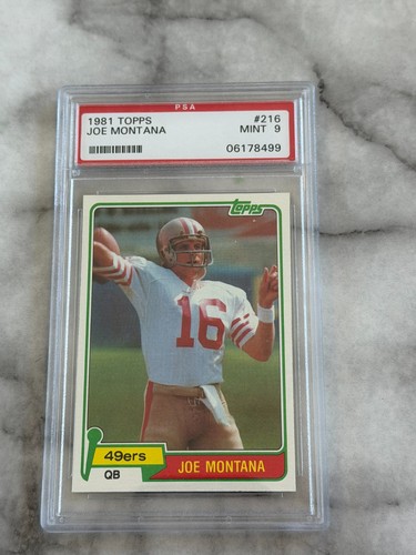1981 Topps Joe Montana RC PSA 9