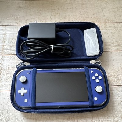Nintendo Switch Lite Blue 32GB Region Free USB-C w/ Case & AC Adapter