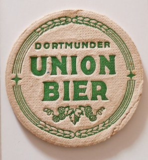 VK Bierdeckel Dortmunder Union Bier "sehr selten" Beermat Coaster um 1910 rar