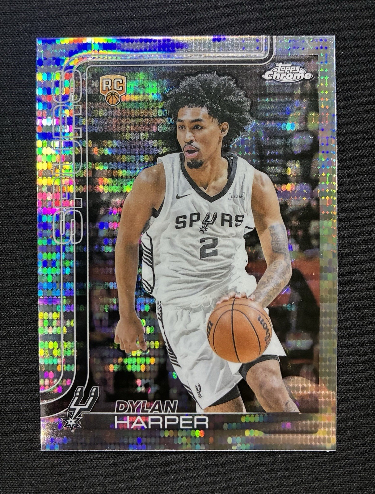 2025-26 Topps Chrome Basketball Pulsar Dylan Harper RC #252 San Antonio Spurs