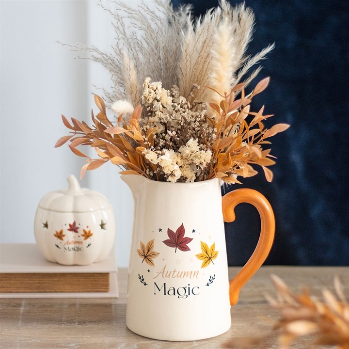 Autumn Magic Ceramic Flower Jug Vase