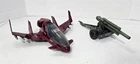 S-512 VINTAGE 1980'S HASBRO GI JOE COBRA FIREBAT & HOWITZER VEHICLES