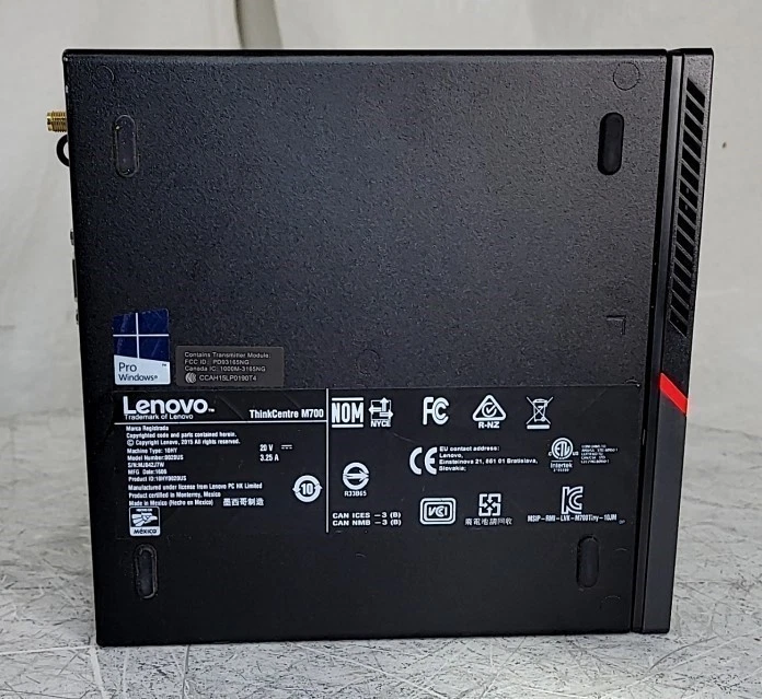 LENOVO ThinkCentre M700 10HY0020US Micro PC Barebones SEE NOTES - Image 4 of 4