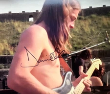David Gilmour (PINK FLOYD) Hand Signed 8x10" Original Autograph: REDUCED $$
