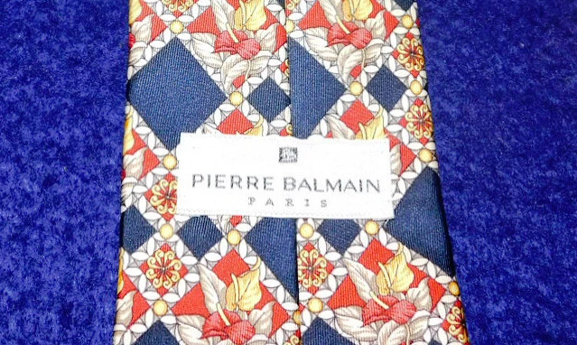 CORBATA PIERRE BALMAIN HECHA EN INGLATERRA MULTICOLOR FLORAL/GEOMÉTRICA - CORBATAS DE DISEÑO. Foto 3 de 3