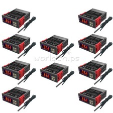 10PCS STC-1000 All-Purpose Temperature Controller Thermostat Aquarium W/ Sensor