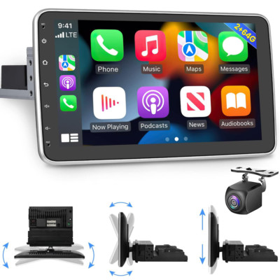 64GB 10.1'' 1DIN Android 13 Carplay Autoradio GPS Navi SWC Bluetooth WiFi+Kamera
