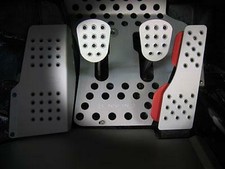 Rennline Silver Aluminum 3pc Pedal Set Perf Fits 911912914930c2c4993