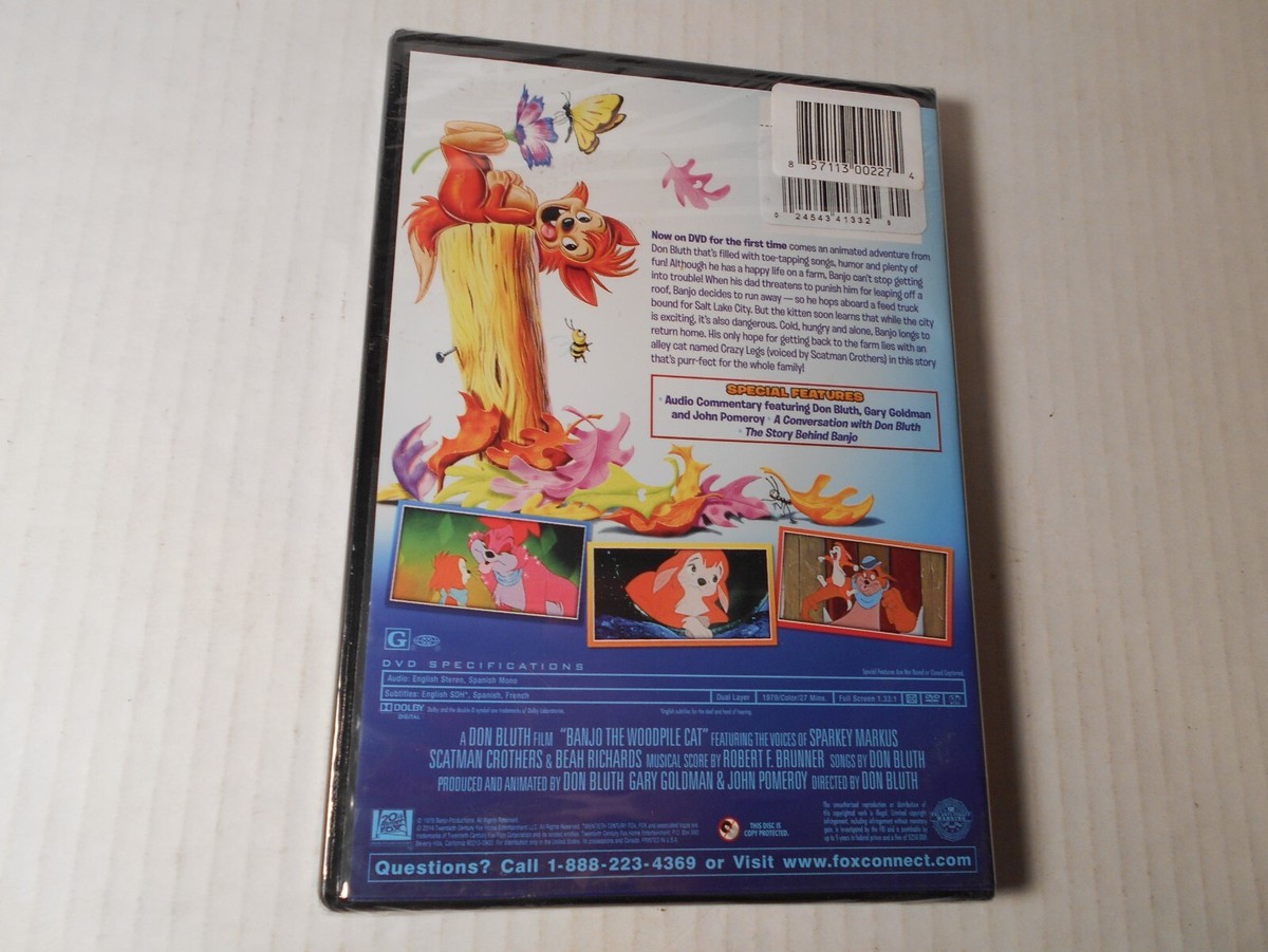 Banjo the Woodpile Cat DVD New Sealed Sparky Marcus Scatman