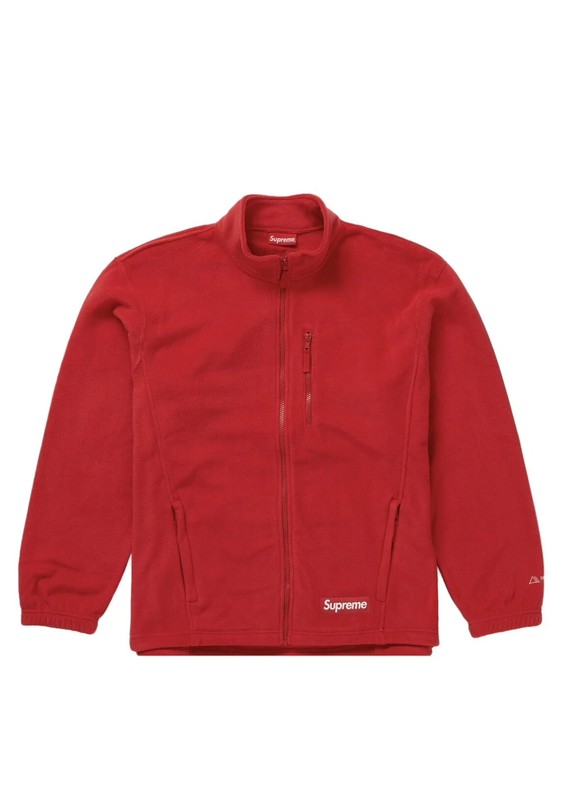 Grande veste polaire zippée Supreme/Polartec neuve rouge