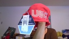 NWT! Olympic Team USA Beret Hat 2006 Torino Kids One Size Red by Roots COOL!